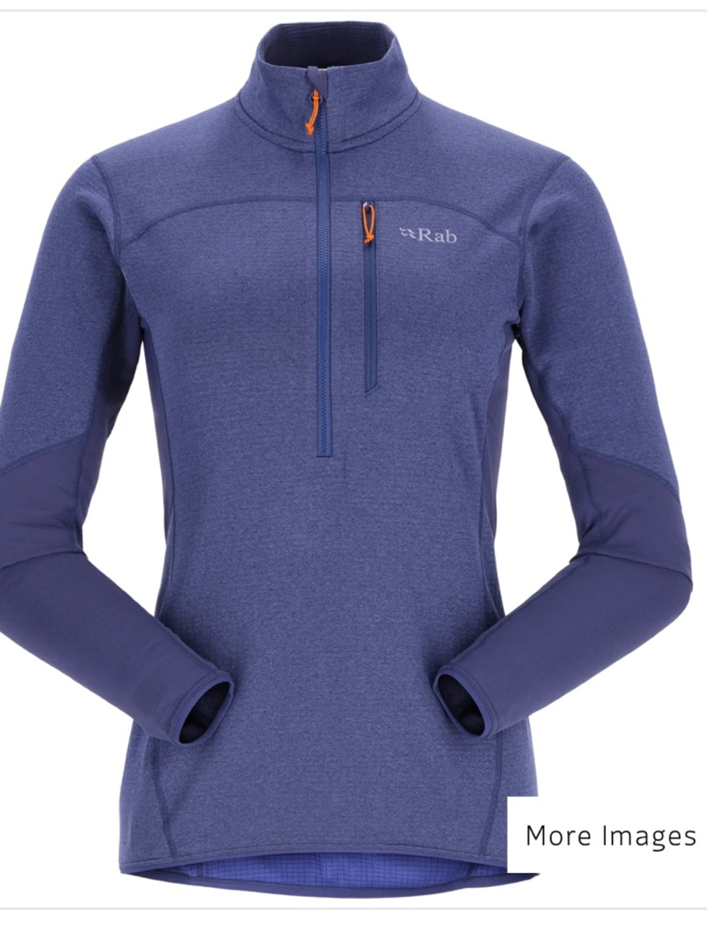 Rab Womens Ascendor Pull-On Patriot Blue Sz L thermic hiking